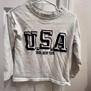 USA long sleeve tee shirt from Zara, 18-24 months